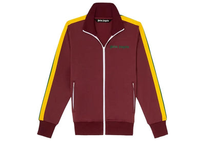 Palm Angels Streetwear Palm Angels College Track Jacket Burgundy/Fluo Green