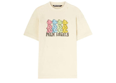 Palm Angels Streetwear Palm Angels Crossroad Bears Tee Ivory