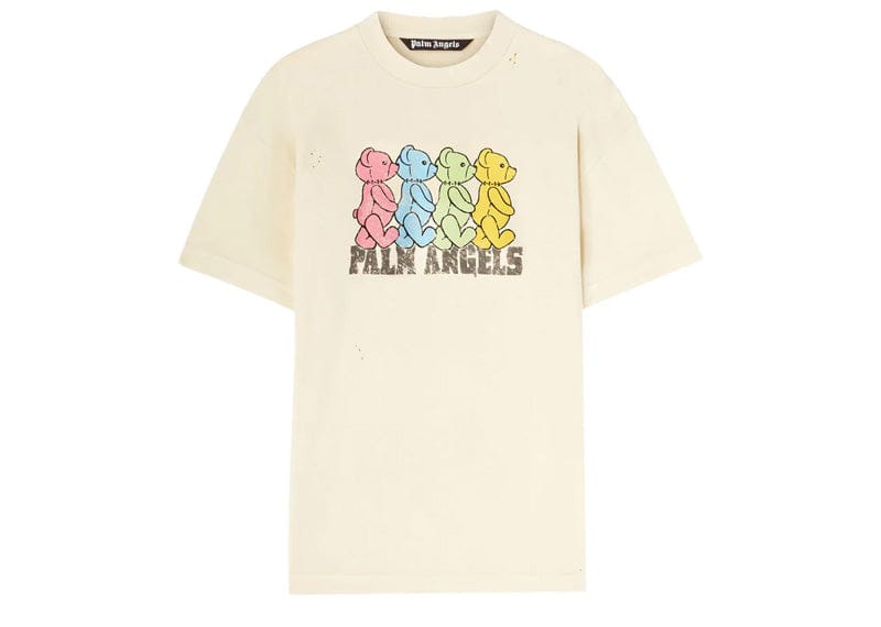 Palm Angels Streetwear Palm Angels Crossroad Bears Tee Ivory