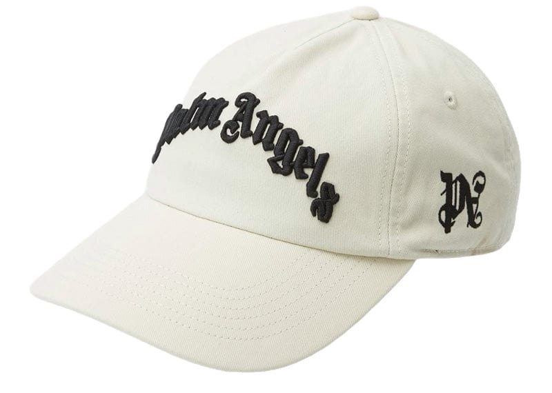Palm Angels Accessories Palm Angels Curved Logo Cap White