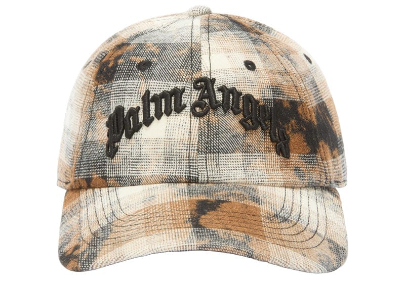 Palm Angels Accessories Palm Angels Curved Logo Check Cap