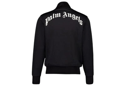 Palm Angels Streetwear Palm Angels Curved Logo Track Jacket Black