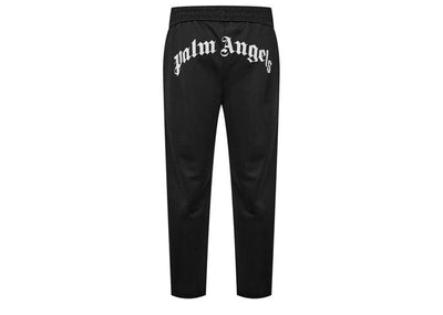 Palm Angels Streetwear Palm Angels Curved Logo Track Pants Black