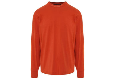 Palm Angels streetwear Palm Angels Glitter Classic Logo Over Tee Orange