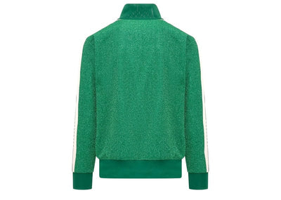 Palm Angels Streetwear Palm Angels Glitter Track Jacket Green