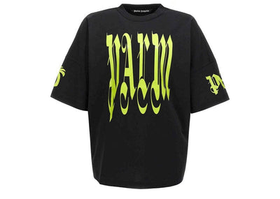 PALM ANGELS Streetwear Palm Angels Gothic T-shirt Black