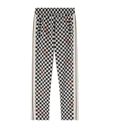 Palm Angels Streetwear Palm Angels Jacquard Damier Classic Track Pants Black/Red
