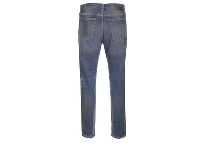 Palm Angels Streetwear Palm Angels Logo Denim Jeans Midnight Blue