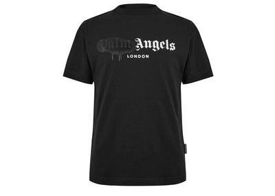 Palm Angels Streetwear Palm Angels London Sprayed Logo T-shirt Black