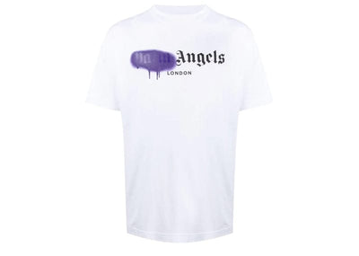 Palm Angels streetwear Palm Angels London Sprayed Logo T-shirt White