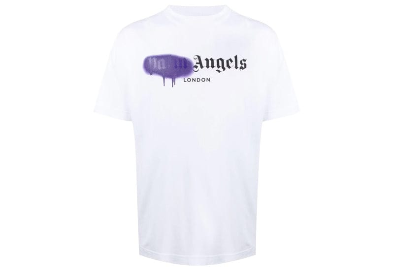 Palm Angels streetwear Palm Angels London Sprayed Logo T-shirt White