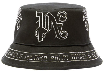 Palm Angels Accessories Palm Angels Milano Studded Bucket Hat Black -Size O/S