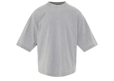 Palm Angels Streetwear Palm Angels Mock Neck Logo T-Shirt Grey/White