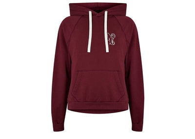 Palm Angels Streetwear Palm Angels Monogram Hoodie Bordeaux