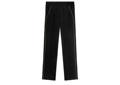 Palm Angels Streetwear Palm Angels Monogram Stud Track Pants Black Silver