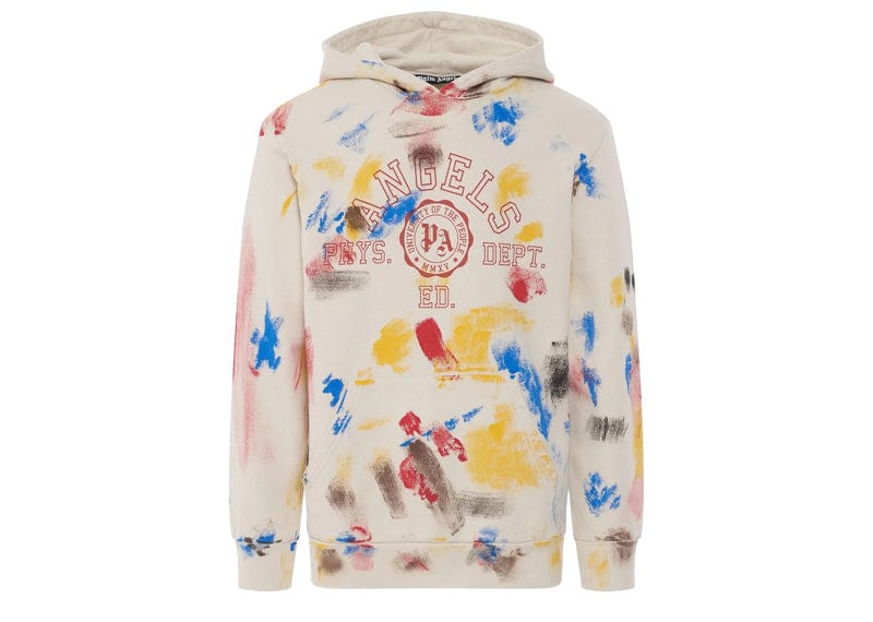 Palm Angels streetwear Palm Angels Painted College Hoodie Off White/Red