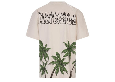 Palm Angels streetwear Palm Angels Palms&Skull Vintage T-Shirt White/Green