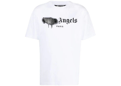 Palm Angels streetwear Palm Angels Paris Sprayed Logo T-shirt White