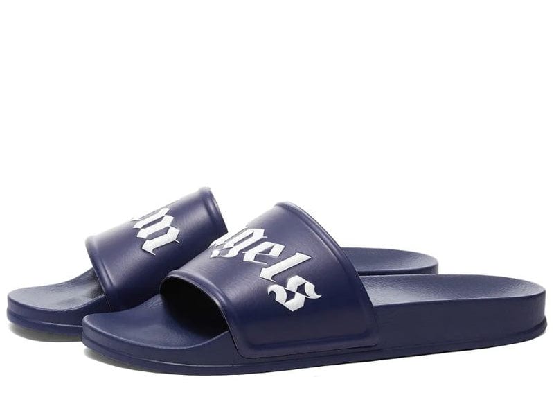 Palm Angels Sneakers Palm Angels Pool Slides Dark Blue White SS23