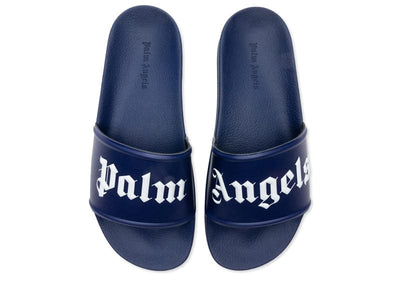 Palm Angels Sneakers Palm Angels Pool Slides Dark Blue White SS23