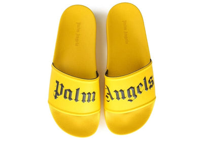 Palm Angels Sneakers Palm Angels Pool Slides Yellow Black