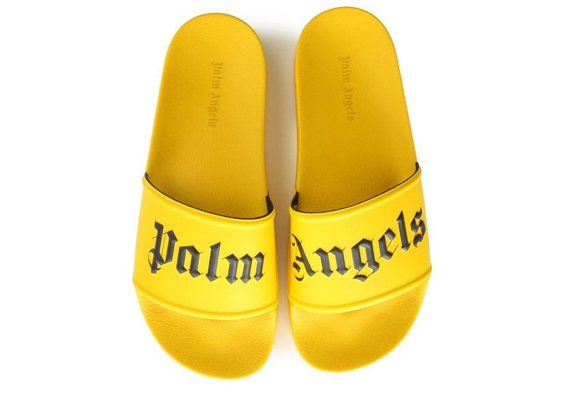 Palm Angels Sneakers Palm Angels Pool Slides Yellow Black