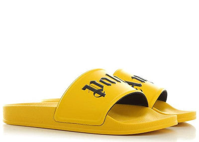 Palm Angels Sneakers Palm Angels Pool Slides Yellow Black
