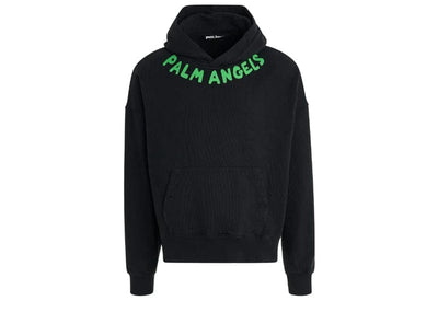 Palm Angels Streetwear Palm Angels Seasonal Logo Print Hoodie Black/Green