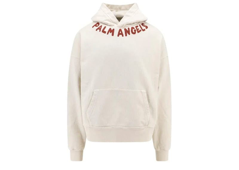 Palm Angels Streetwear Palm Angels Seasonal Logo Print Hoodie White/Red