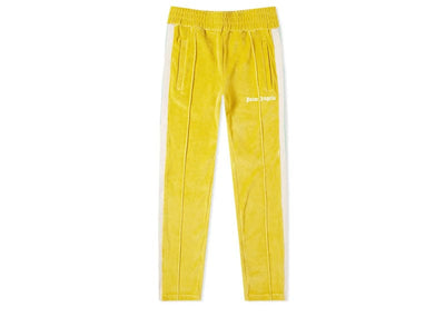 Palm Angels Streetwear Palm Angels Velvet Pants Yellow
