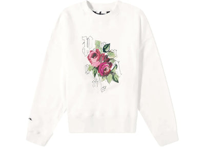 Palm Angels streetwear Palm Angels x END Big Rose Crewneck Sweatshirt White