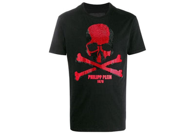 Philipp Plein Streetwear Philipp Plein T-Shirt Round Neck SS Skull Strass