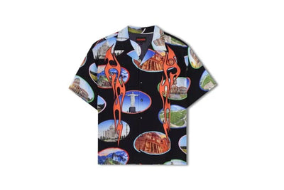 Pleasures Streetwear Pleasures 7 Wonder Camp Shirt Black