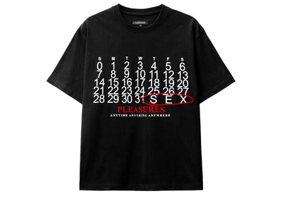 Pleasures Streetwear Pleasures Calender Heavy Weight Tee Black