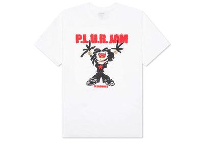 Pleasures Streetwear Pleasures P.L.U.R. Jam Tee White