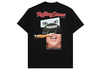 PLEASURES Streetwear Pleasures Rolling Stone T-Shirt 'Black'