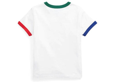 Polo streetwear Ralph Lauren Classic Fit Polo Bear Jersey T-shirt In White Multi