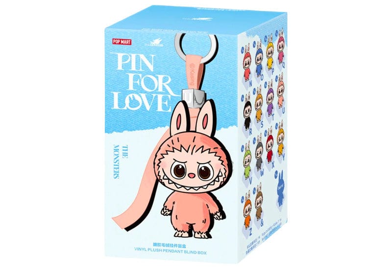 Pop Mart collectibles Pop Mart Labubu The Monsters Pin for Love Series Vinyl Plush Pendant (N-Z) Single Blind Box