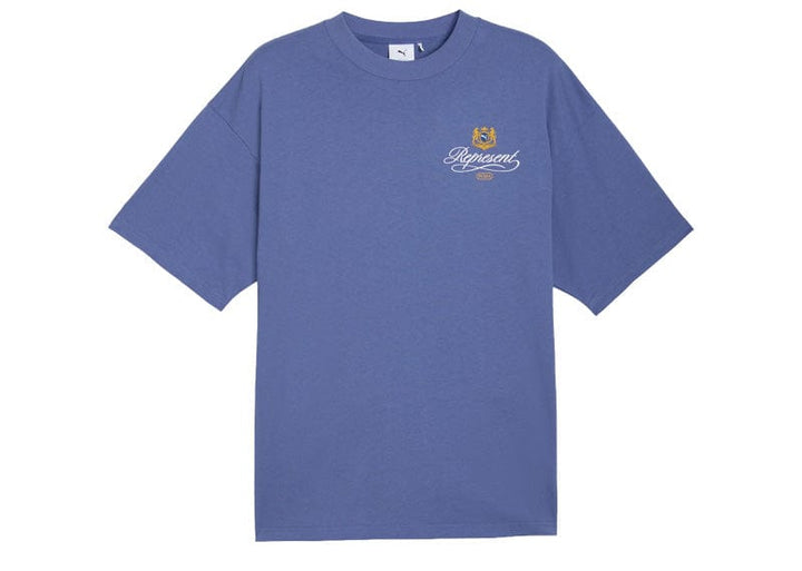 Puma x Represent Graphic Tee Blue Dusk – Court Order
