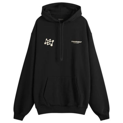 Represent Streetwear Represent 247 Future Terrains Oversized Hoodie Black