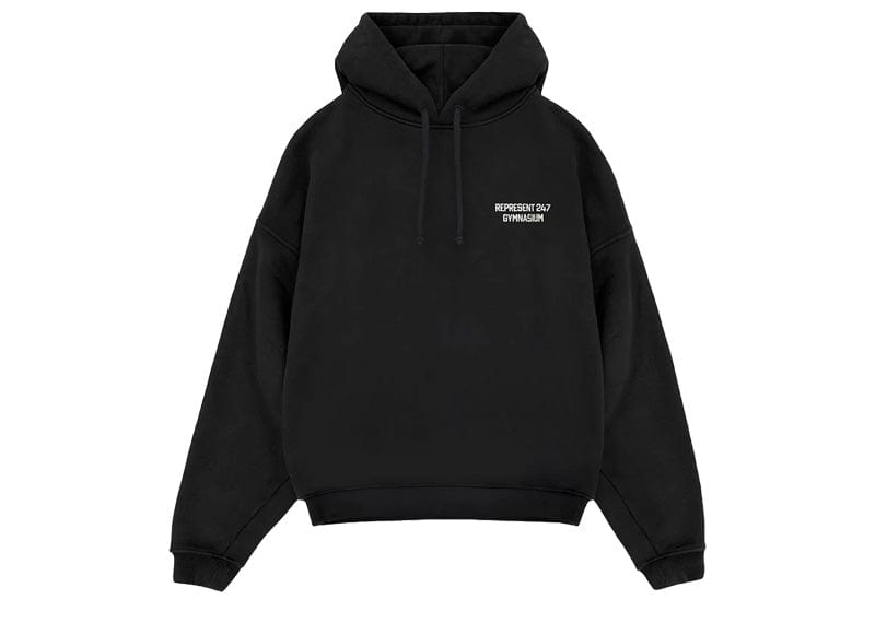 Represent Streetwear Represent 247 Gymnasium Oversized Hoodie Off Black