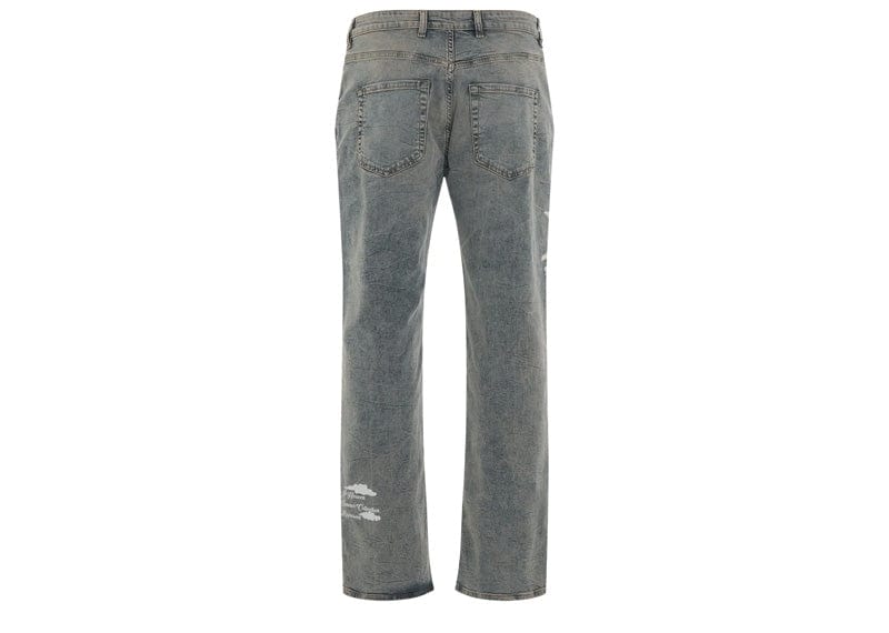 Represent Streetwear Represent Blue Cream Storms In Heaven Regular-fit Stretch-denim Jeans