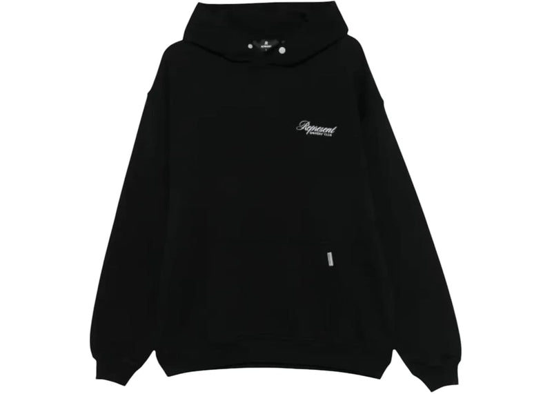 Represent streetwear Represent Club Script Hoodie Black