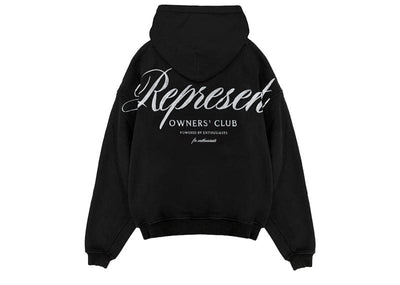 Represent streetwear Represent Club Script Hoodie Black
