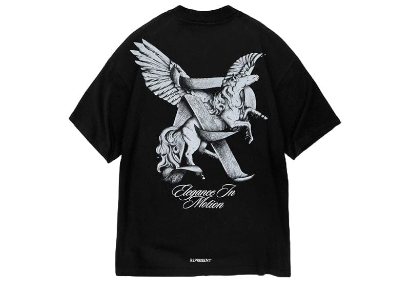 Represent Streetwear Represent Elegance In Motion T-Shirt Jet Black