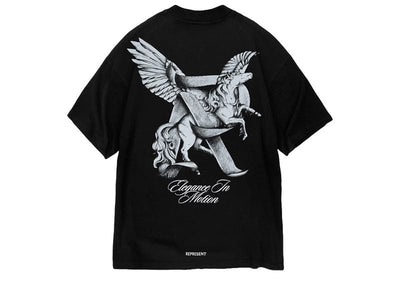 Represent Streetwear Represent Elegance In Motion T-Shirt Jet Black