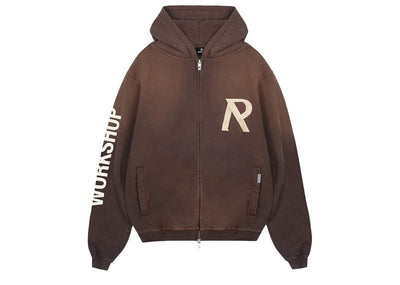 Represent Streetwear Represent Masking Tape Initial Zip Hoodie Cedar