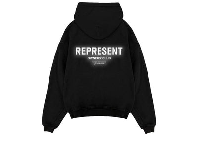 Represent Streetwear Represent Owners Club Hoodie Black Reflective