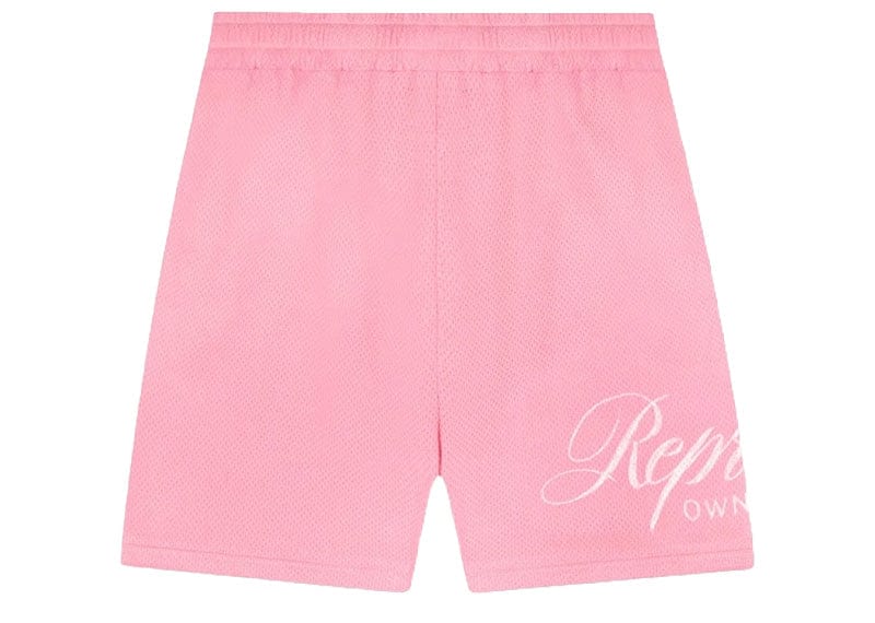Represent Streetwear Represent Owners Club Script Mesh Shorts Pink