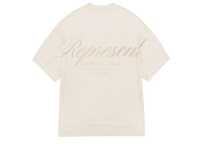 Represent Streetwear Represent Owners Club Script T-Shirt Island Fossil